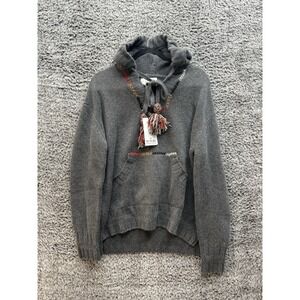 MONOKI By Diane Goldstein Baja Grey Khaki Cashmere‎ Hoodie One Size NWT $1,118